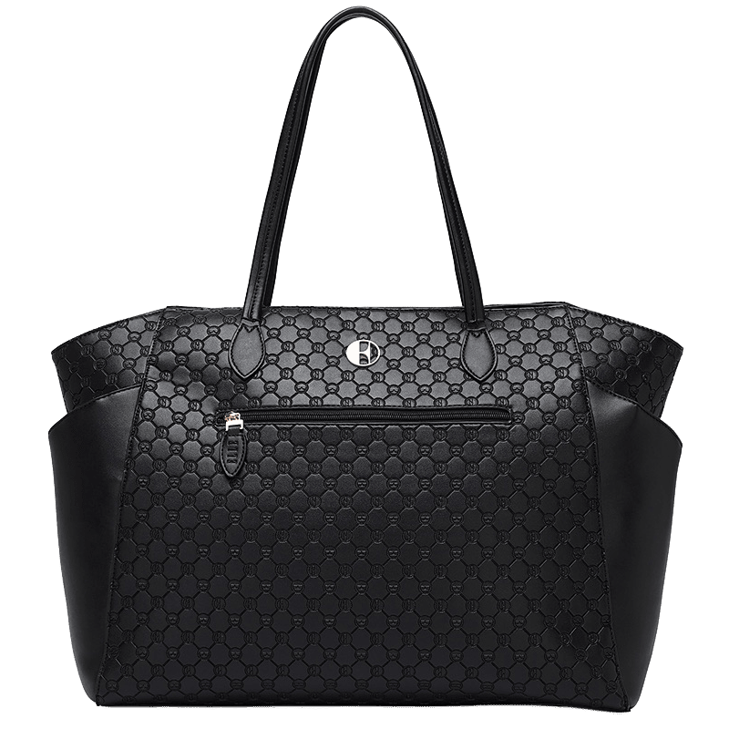 Compass Vegan Leather Monogram Weekender Duffel Bag