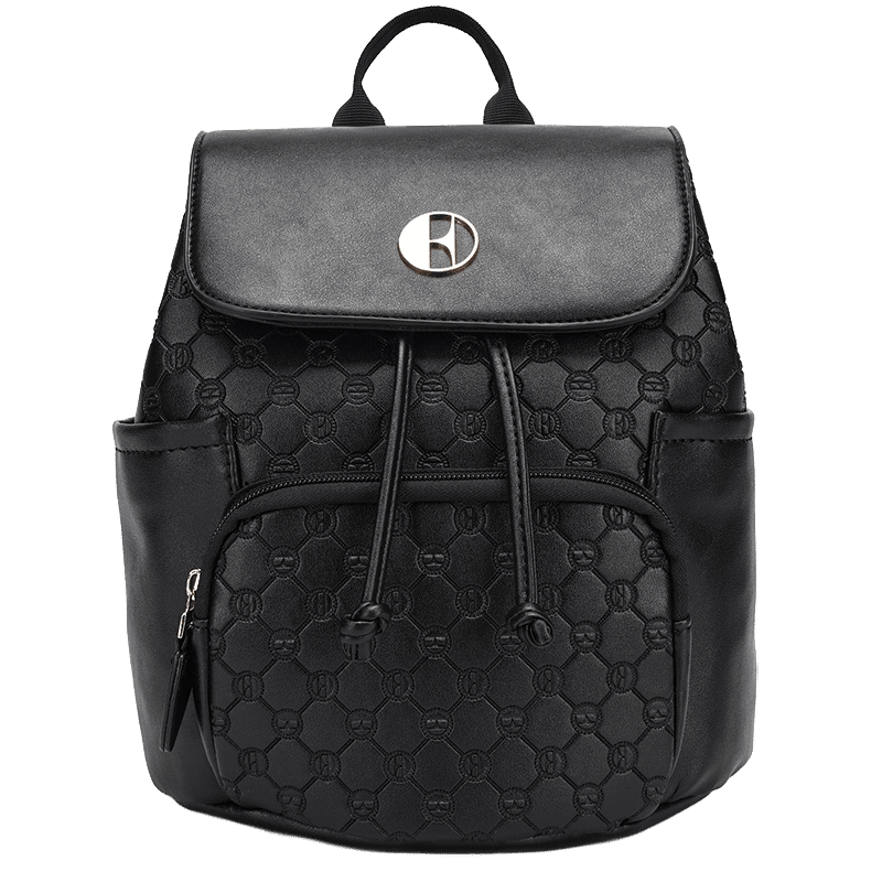 Compass Vegan Leather Monogram Mini Backpack