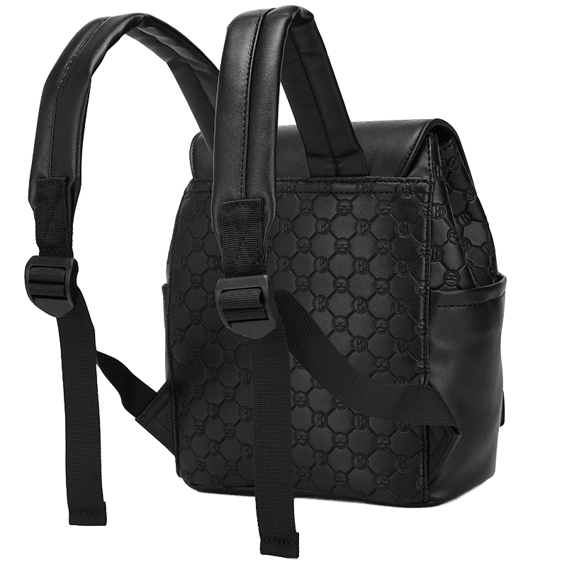 Compass Vegan Leather Monogram Mini Backpack