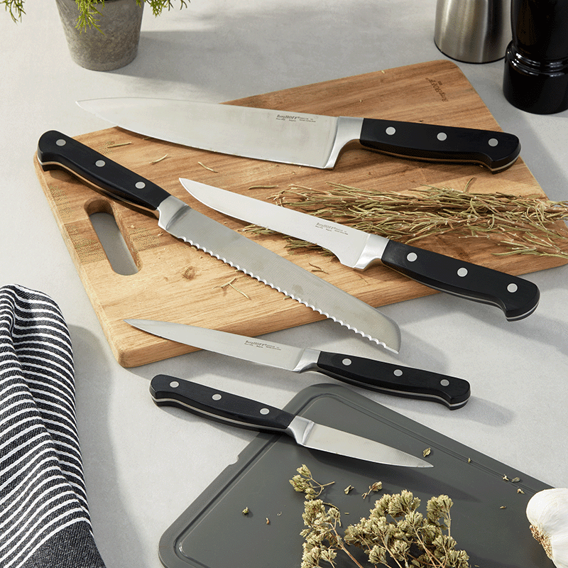 5 Piece Contempo Stainless Steel Knife Set