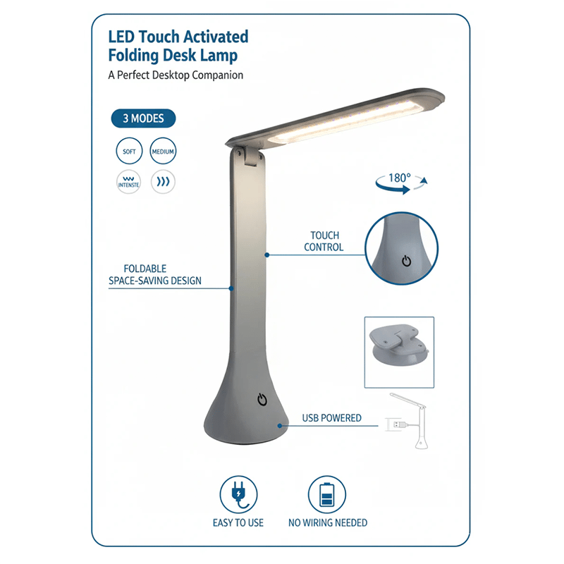 LED Folding Desk Lamp