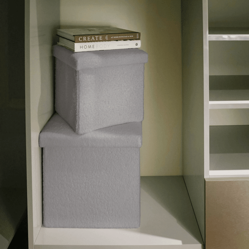 Grey 3 in 1 Storage Ottoman