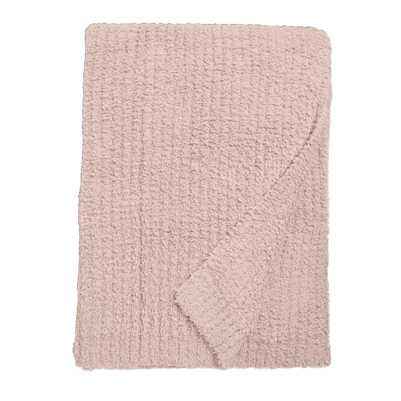 Cozychic Ribbed Throw - Dusty Mauve