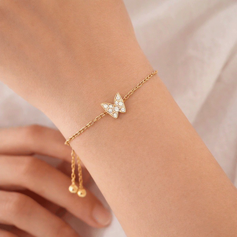 Adjustable Butterfly Bracelet