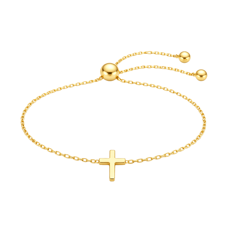 Adjustable Cross Bracelet