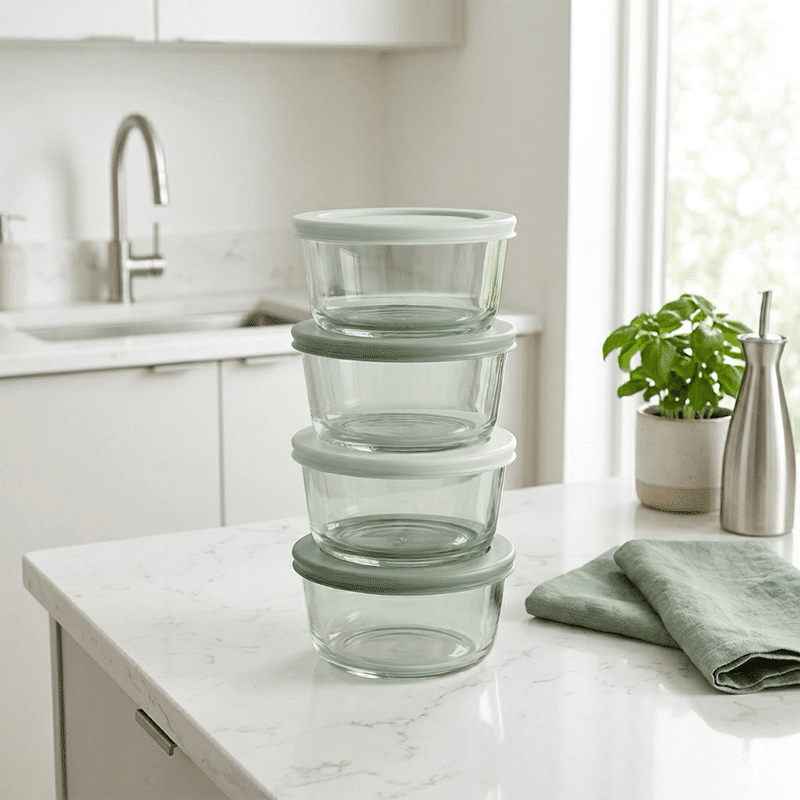 Green 8pc 8oz Round Set