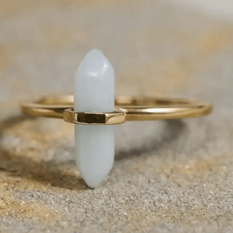 14K Gold Plated Point Ring