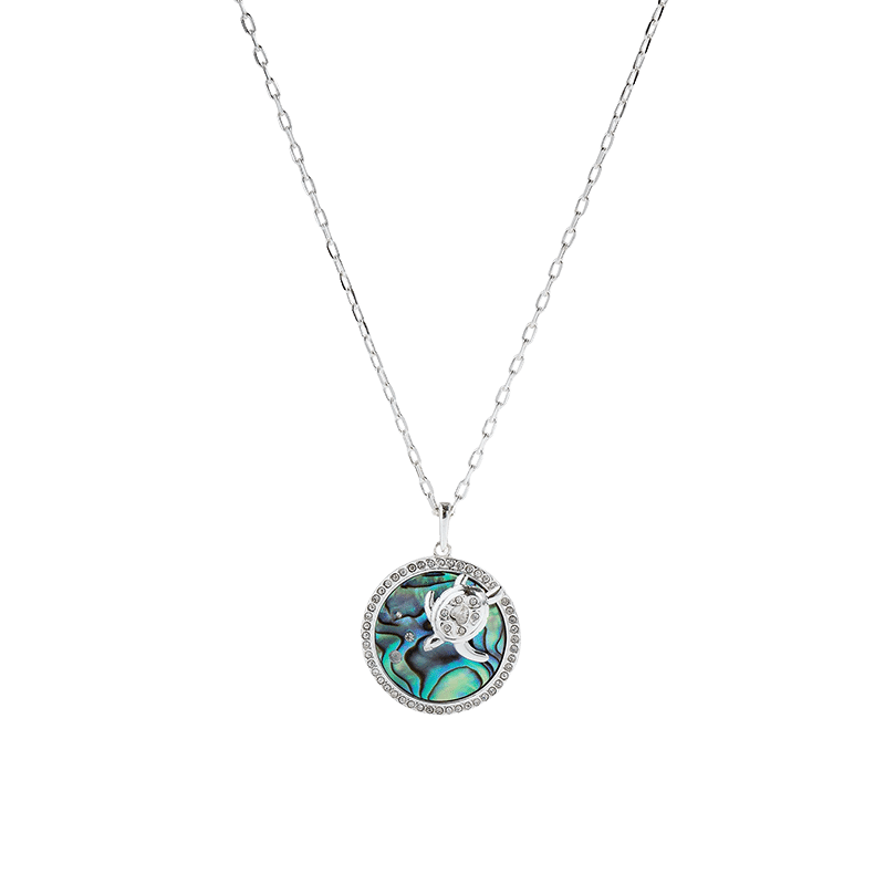 Abalone Sea Turtle Adjustable Necklace