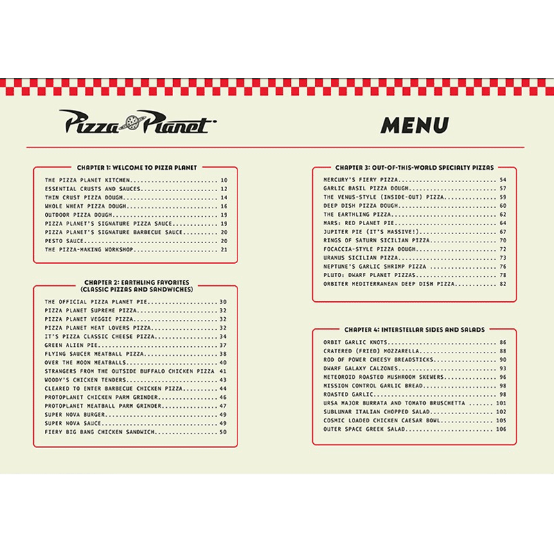 The Pizza Planet Cookbook