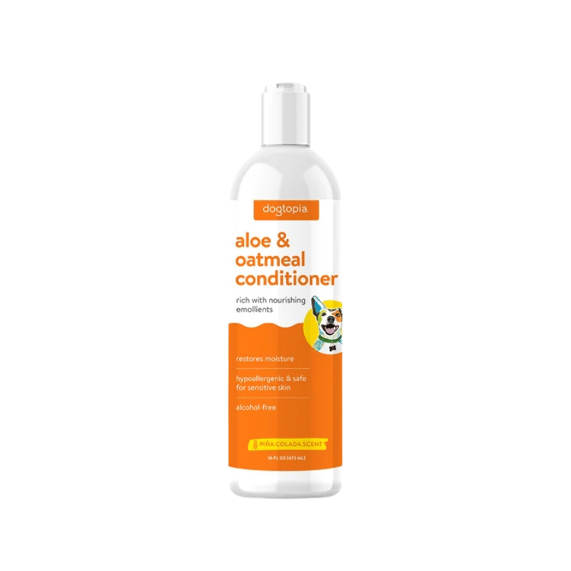 Aloe & Oatmeal Soothing Dog Conditioner, Pina Colada Scent, Hypoallergenic