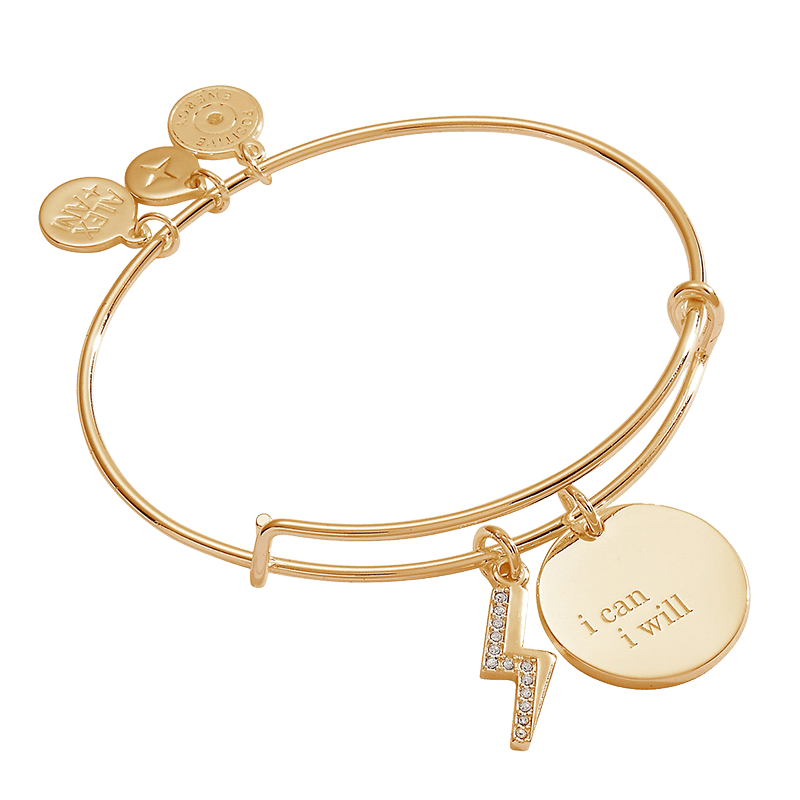 I Can, I Will Duo Charm Bangle Bracelet