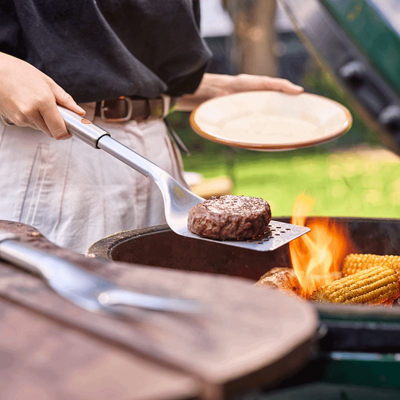 GrillOut 2 Piece BBQ Turner & Tongs Set