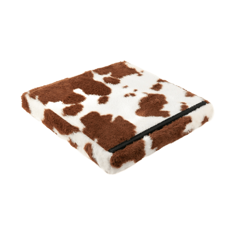 Brown/White Cowhide 3 in 1 Storage Ottoman