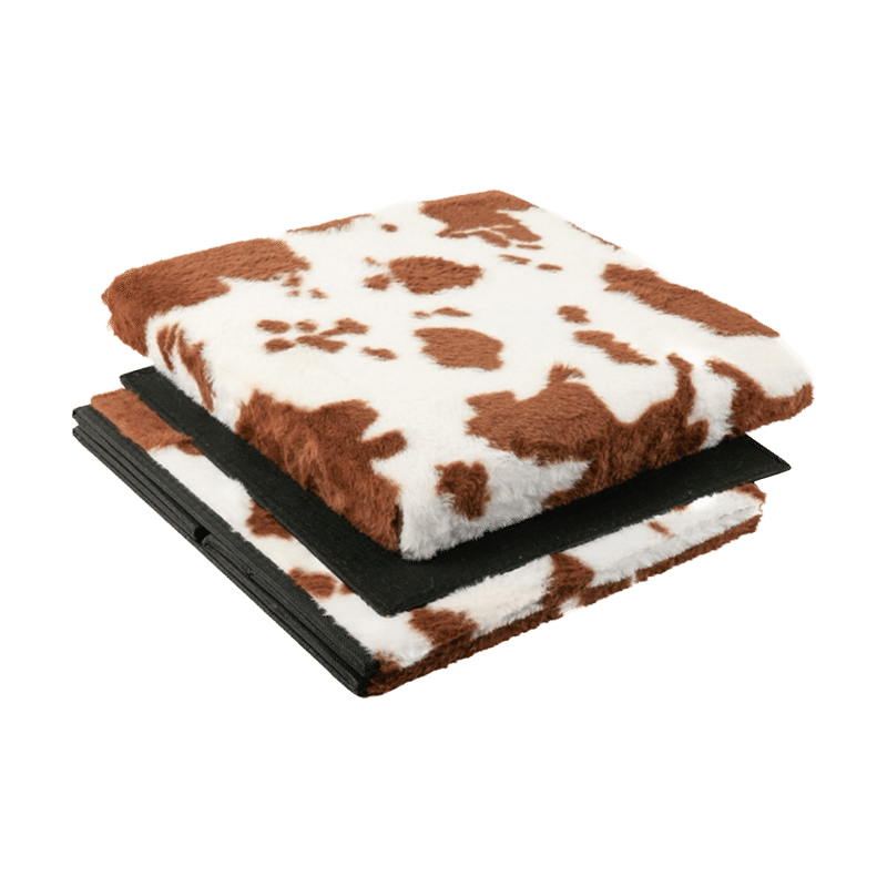 Brown/White Cowhide 3 in 1 Storage Ottoman