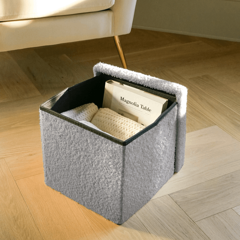 Grey 3 in 1 Storage Ottoman