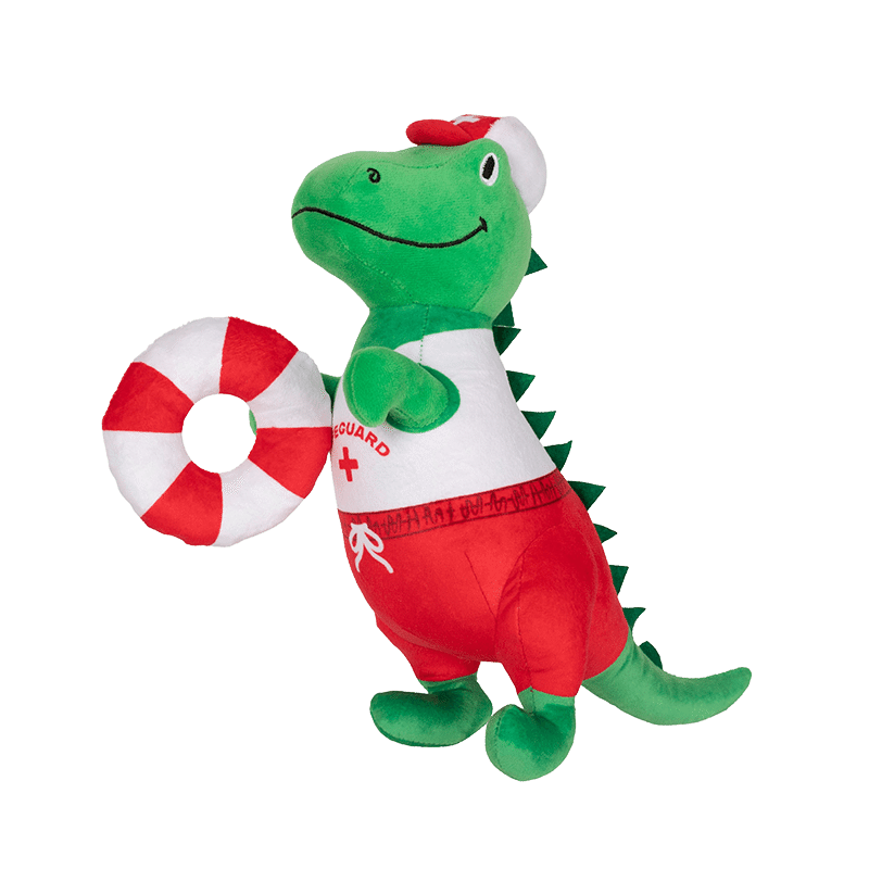 To the Rex-Cue! Plush Dog Toy