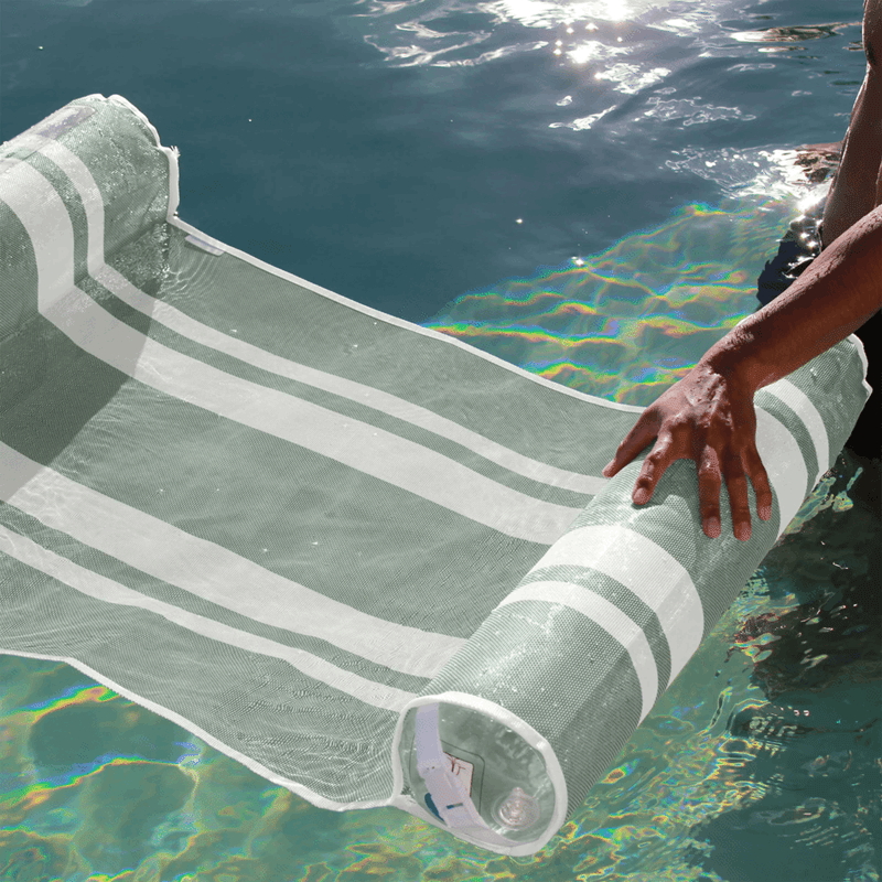 Mesh Hammock Float Seagrass Stripe