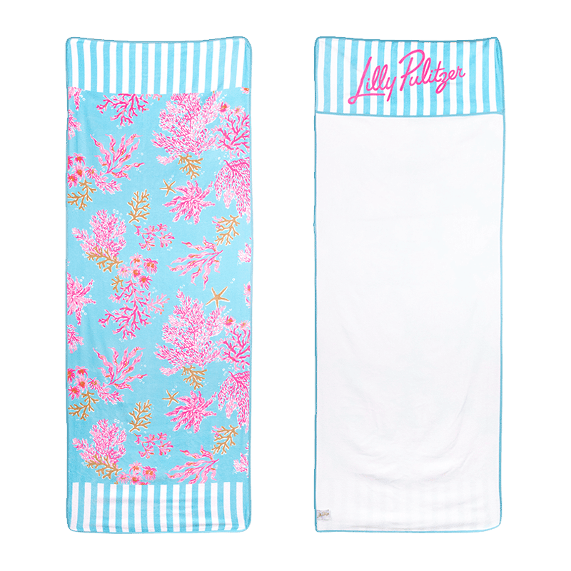 Lounger Beach Towel, Royal Coral