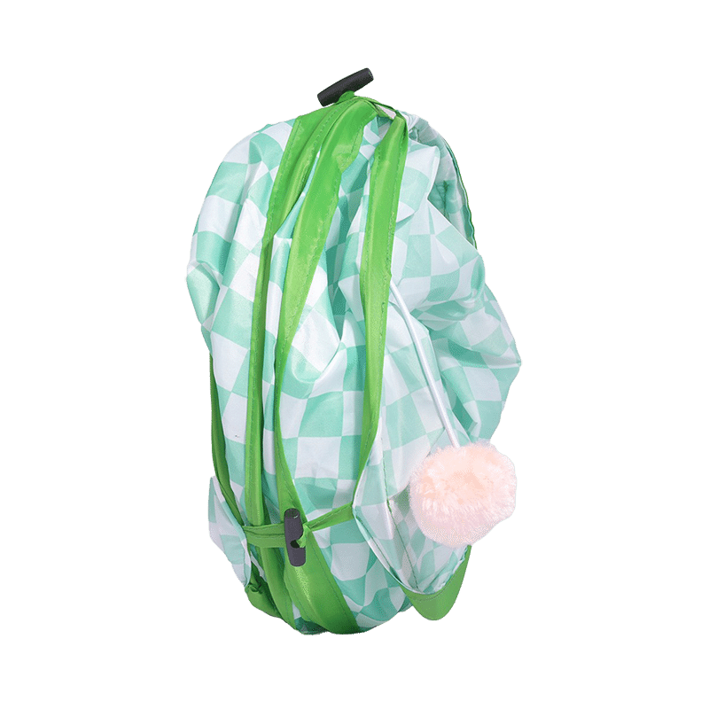 Green Plaid Cat Tunnel