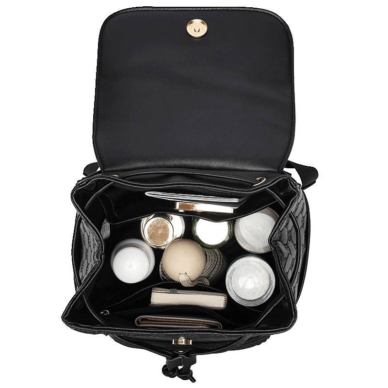 Compass Vegan Leather Monogram Mini Backpack