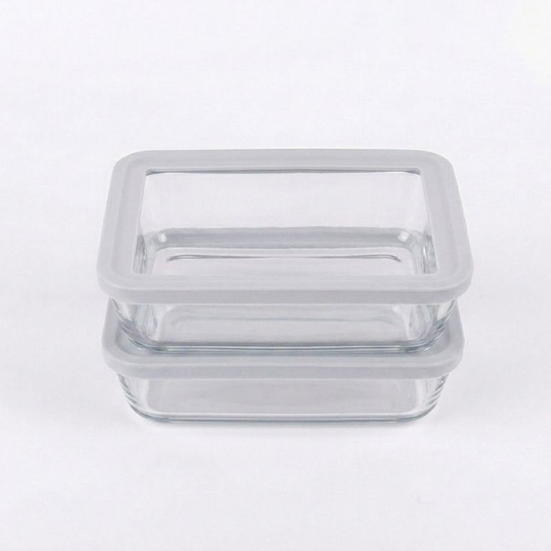 Grey 4pc 48.5oz Rectangle Set