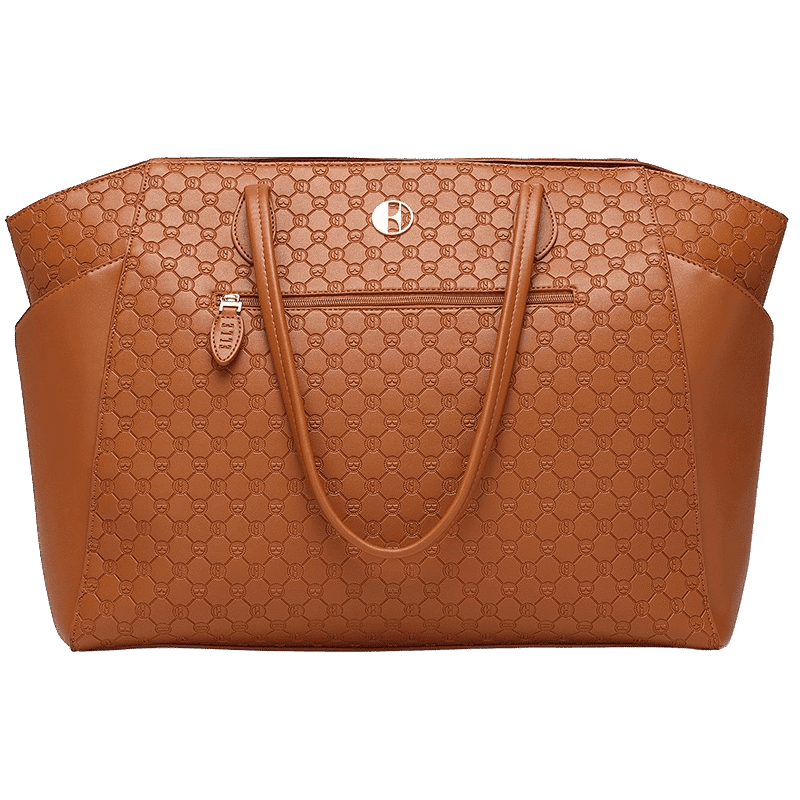 Compass Vegan Leather Monogram Weekender Duffel Bag