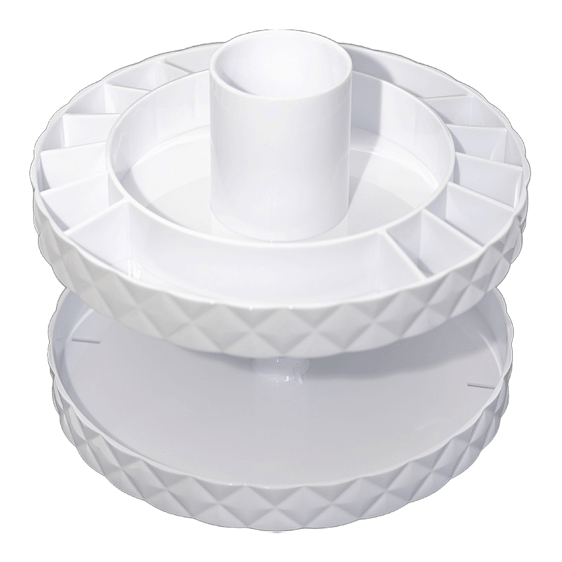 2 Tier Spinning Makeup Organizer