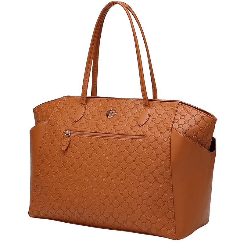 Compass Vegan Leather Monogram Weekender Duffel Bag