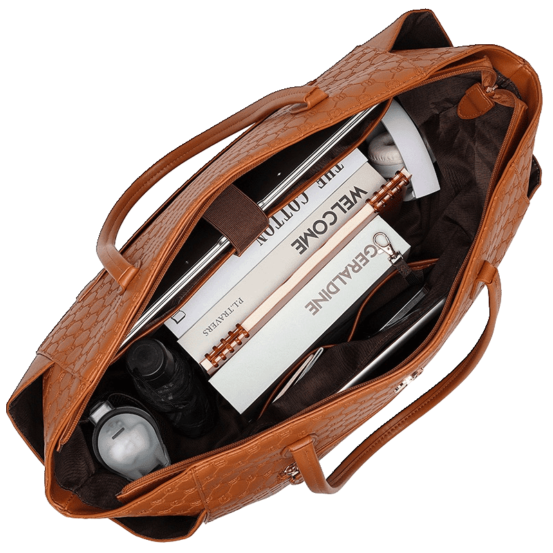 Compass Vegan Leather Monogram Weekender Duffel Bag