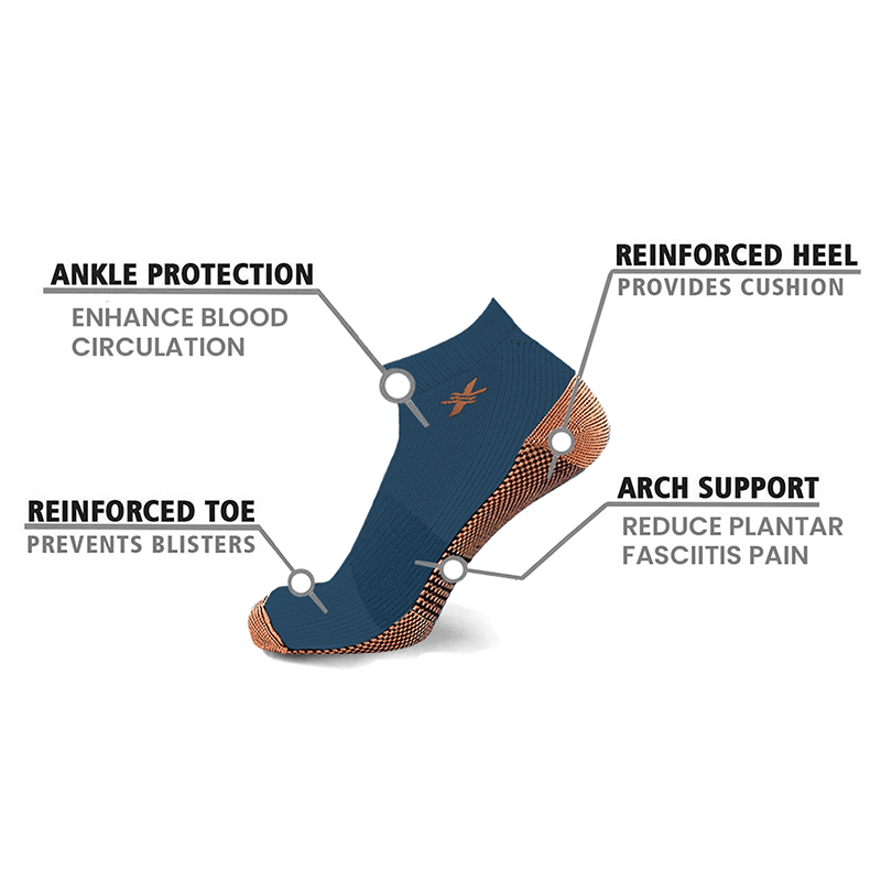 Copper Infused Ankle Compression Socks (3 Pack)
