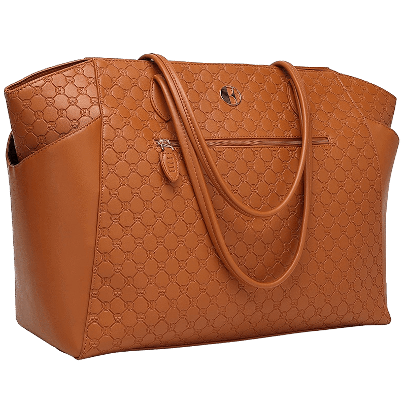 Compass Vegan Leather Monogram Weekender Duffel Bag