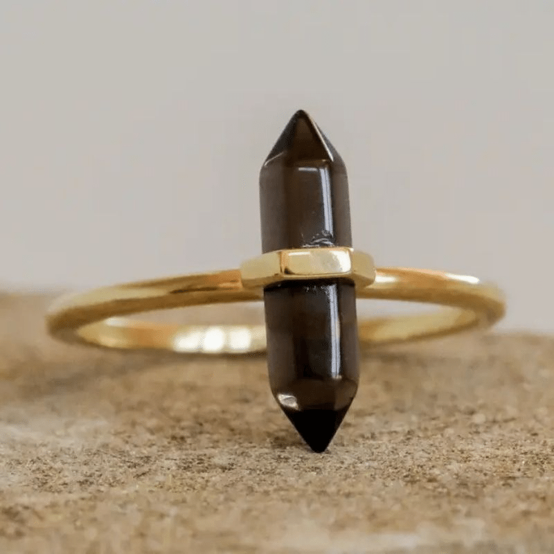 14K Gold Plated Point Ring