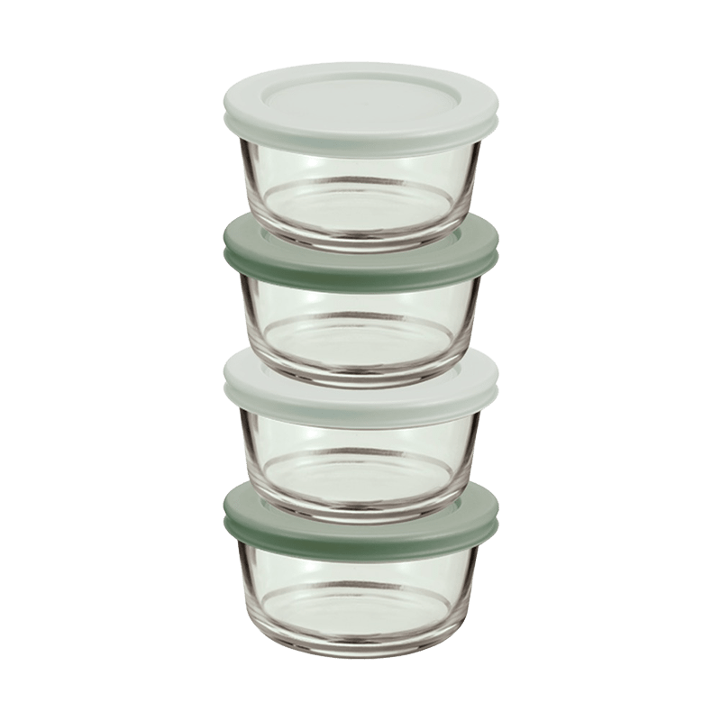 Green 8pc 8oz Round Set