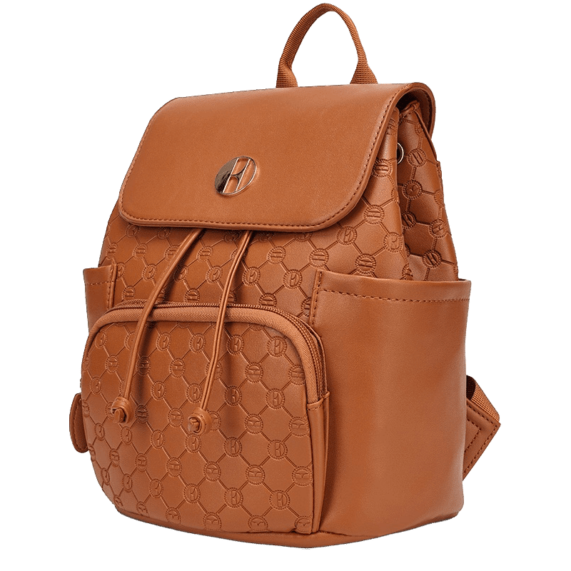 Compass Vegan Leather Monogram Mini Backpack