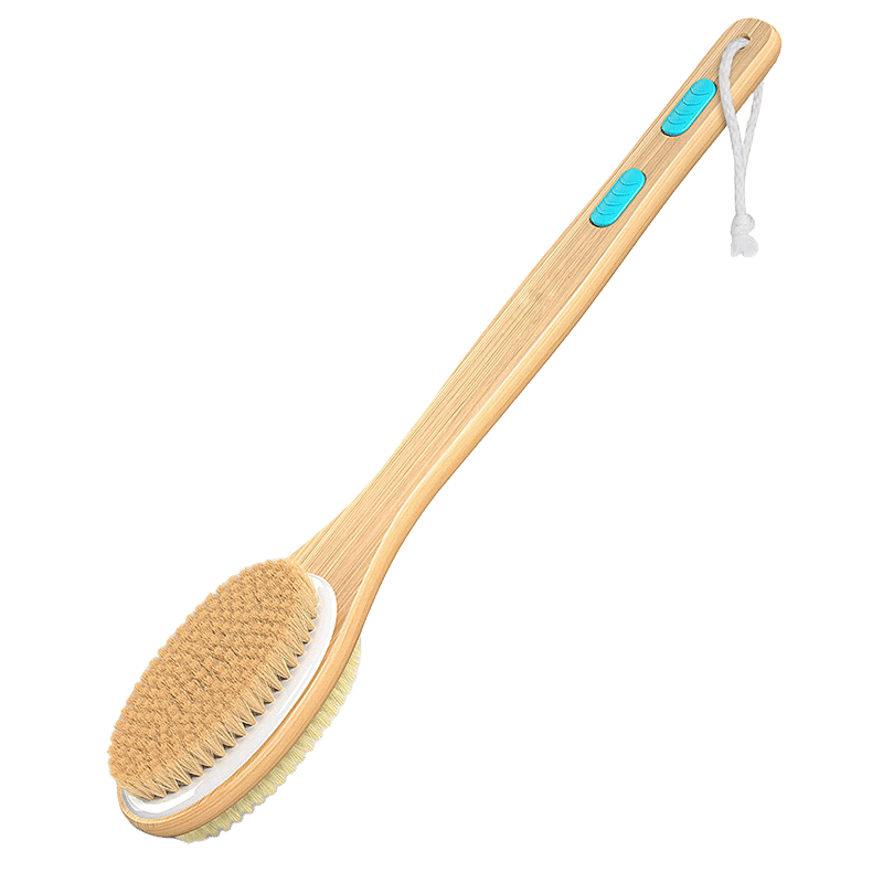 Double Sided Shower Brush with Long Handle