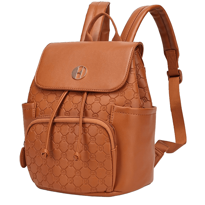 Compass Vegan Leather Monogram Mini Backpack