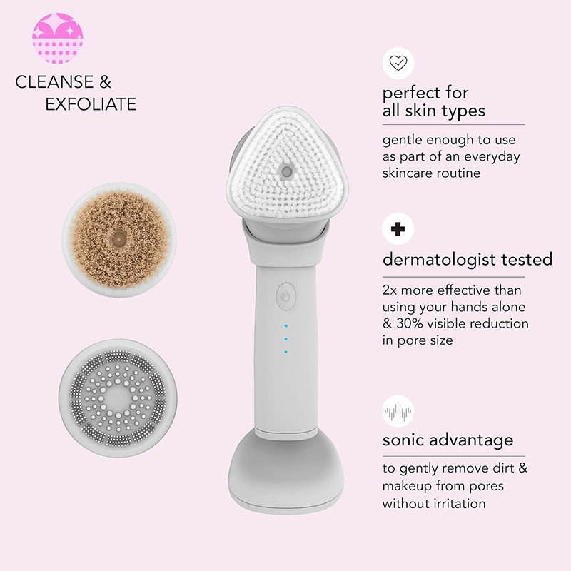 Daily Glow Electric Facial Cleansing Brush with Interchangeable Heads