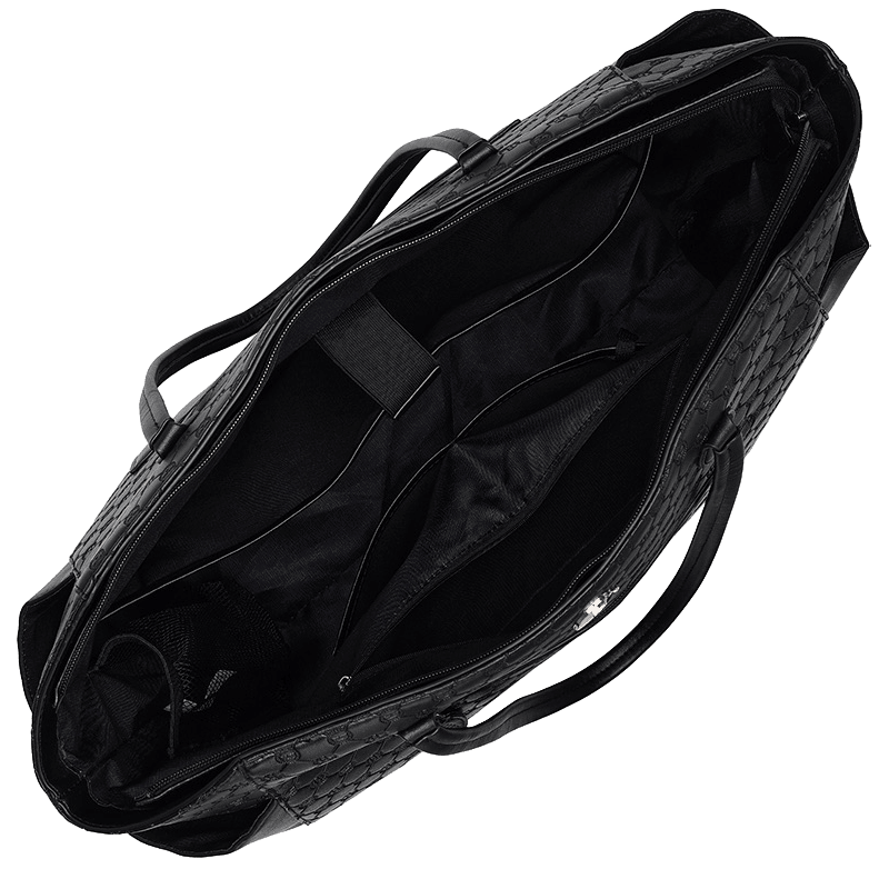 Compass Vegan Leather Monogram Weekender Duffel Bag
