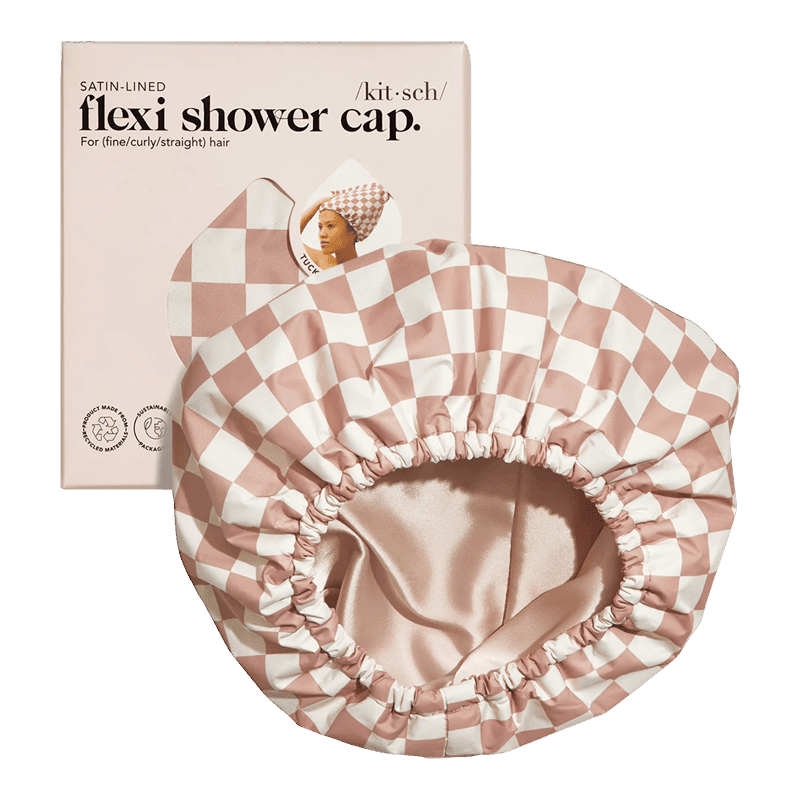 Satin Lined Flexi Shower Cap