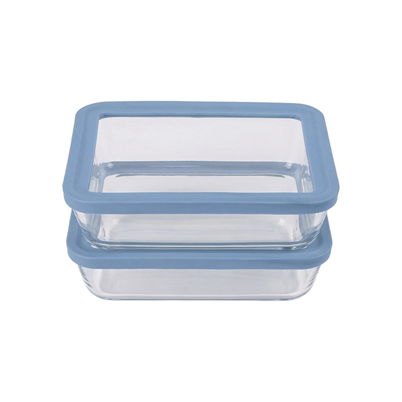 Blue 4pc 48oz Rectangle Set