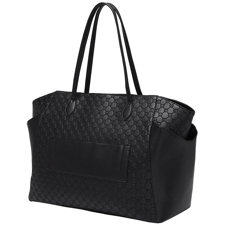 Compass Vegan Leather Monogram Weekender Duffel Bag