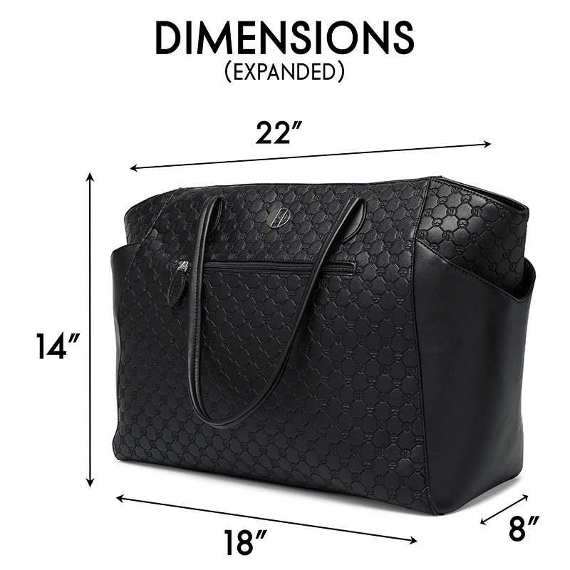 Compass Vegan Leather Monogram Weekender Duffel Bag