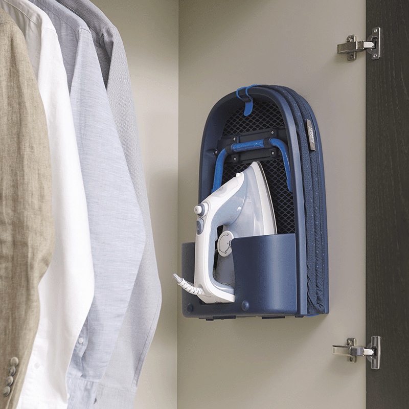 Pocket Plus Folding Ironing Board (Black/Blue)