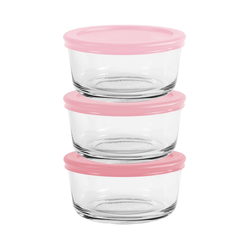 Pink 6pc 16oz Round Set