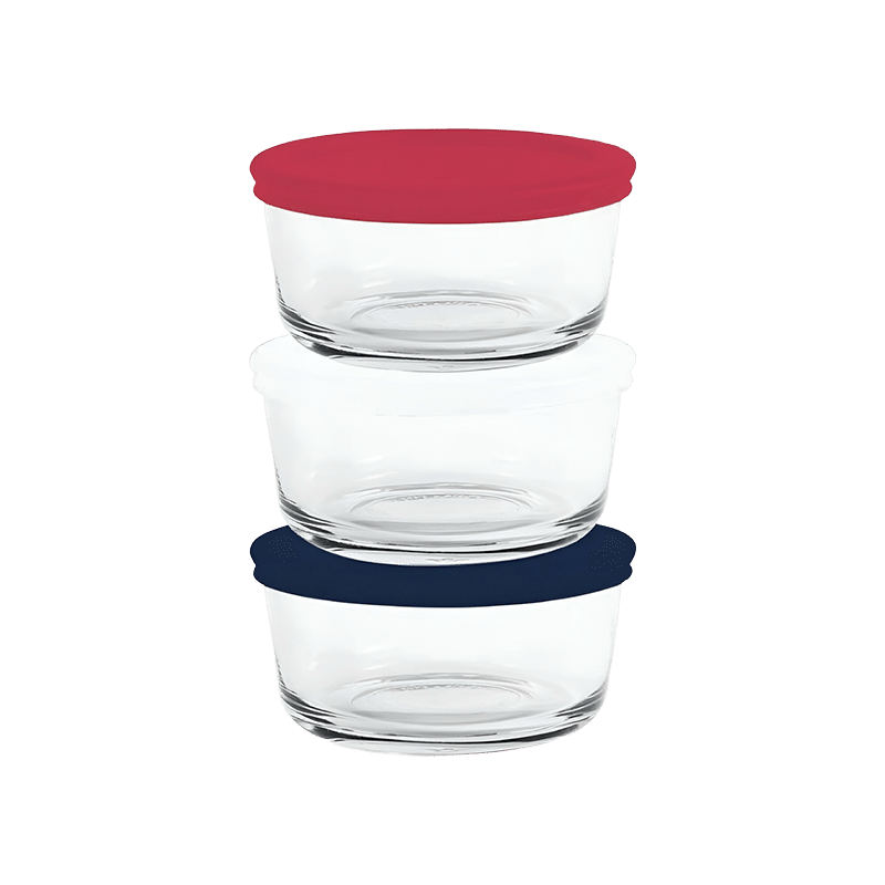 Red White Blue 6PC 16oz Round Set