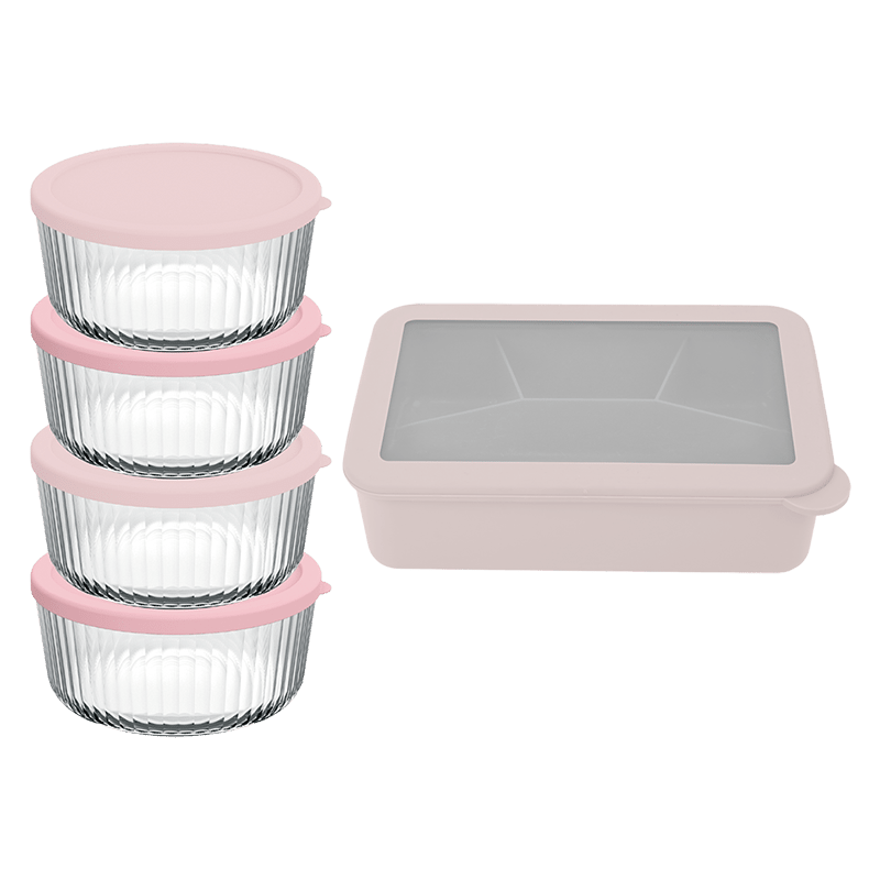 Pink Food Container Set