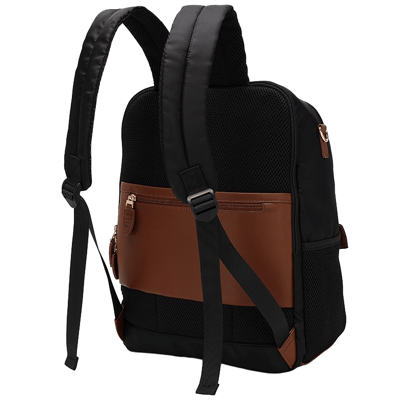 Luxe Journey Twill and Vegan Leather Backpack