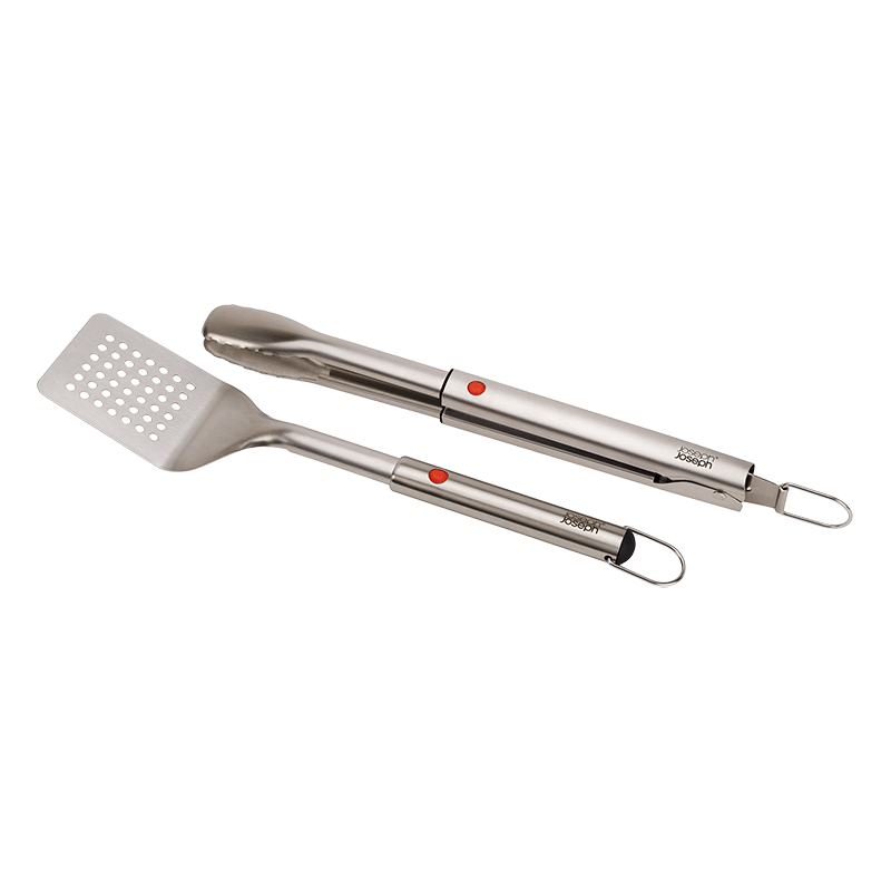 GrillOut 2 Piece BBQ Turner & Tongs Set