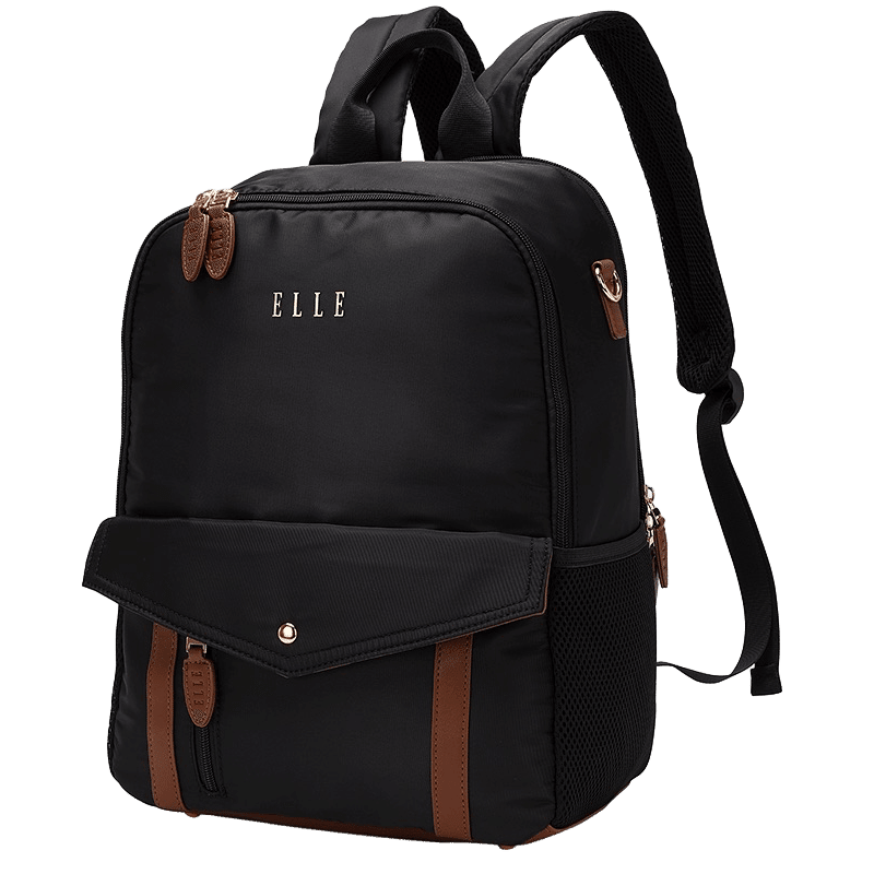 Luxe Journey Twill and Vegan Leather Backpack