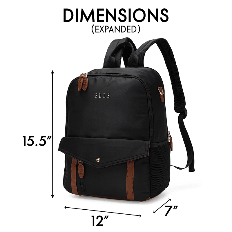 Luxe Journey Twill and Vegan Leather Backpack
